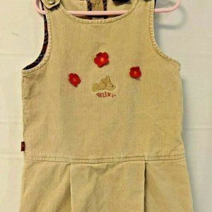 Girls Felix The Bunny Corduroy Dress 7/8